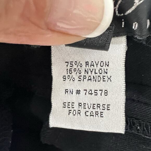 Cache Vintage Y2K Low Rise Flare Leg Black Ponte Pants Size 6 Stretch - Picture 9 of 10